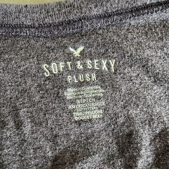 American Eagle Soft and Sexy Plush Violet Cardigan - Picture 5 of 6